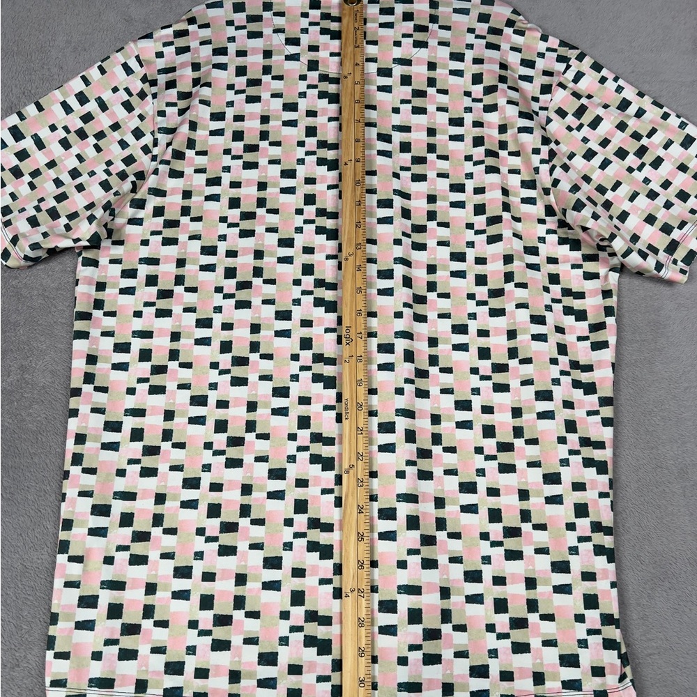 Bad Birdie‎ Italian Checkerboard Golf Polo Shirt Men's 2XL Stretch Outdoors - Picture 10 of 10